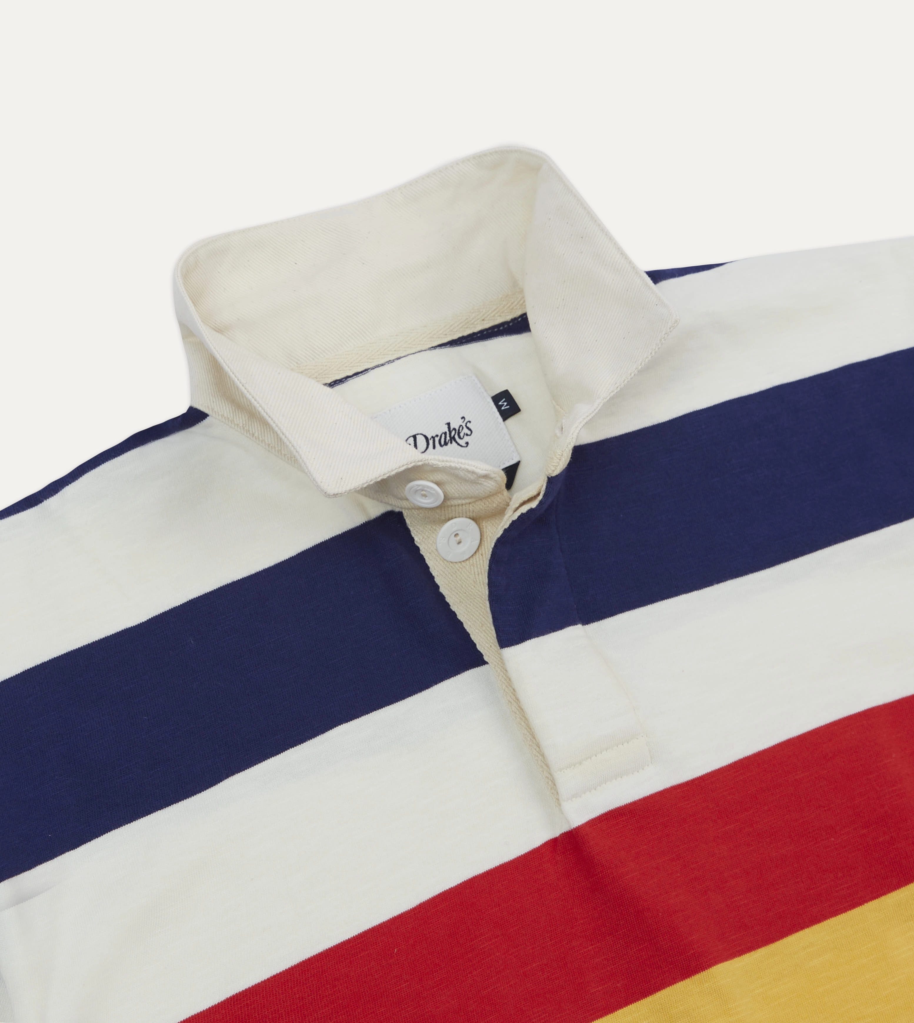 Multi Stripe Flam?? Cotton Rugby Shirt Classic Wear Fashion staples