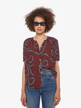 Natalie Martin Violet Top - Feather Bordeaux Trendy Vibes Sporty Style