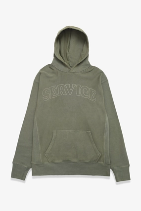 Service Works - Arch Logo Hoodie - Olive Breathable Waist