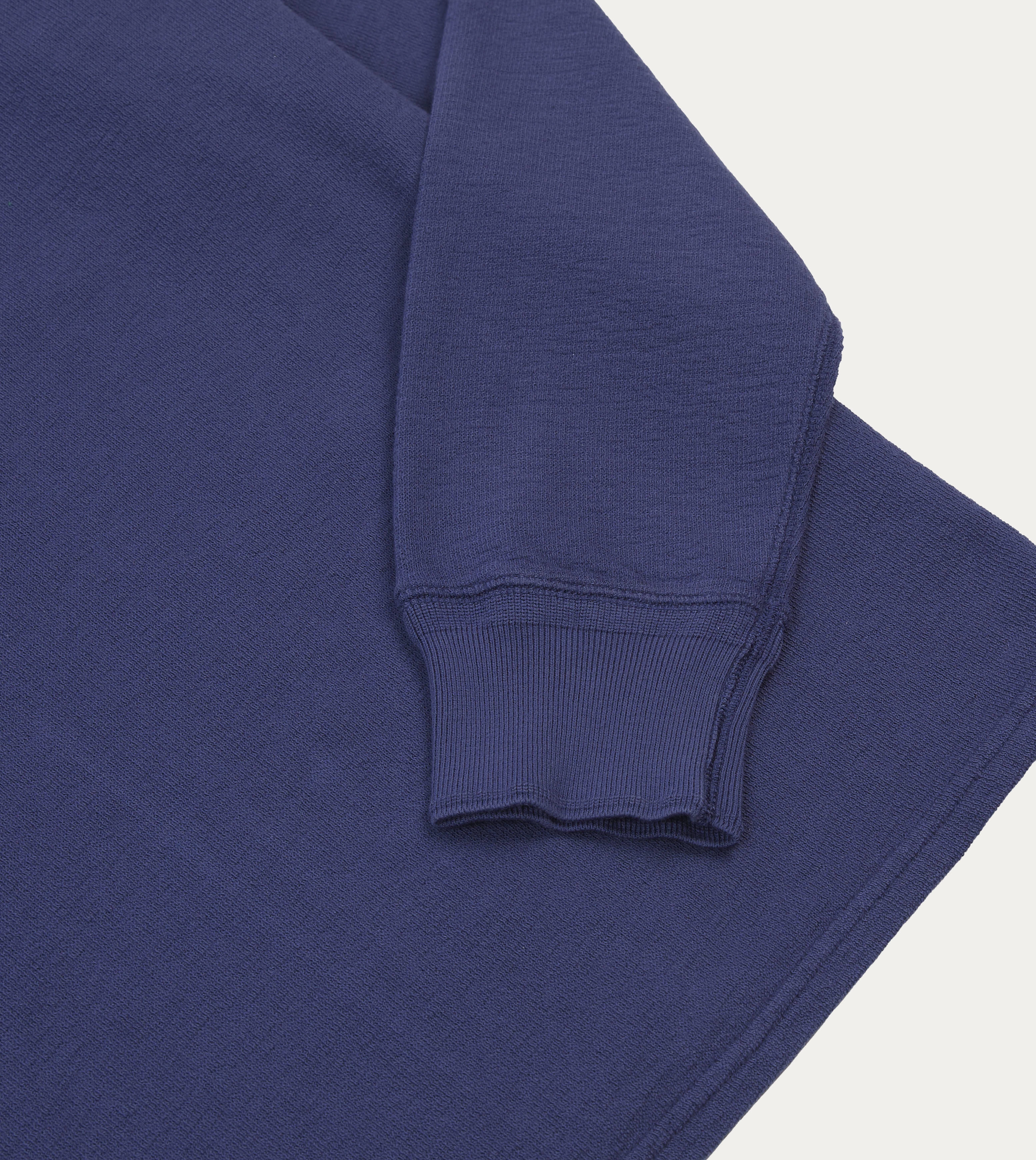 Navy Cotton Long-Sleeve Mock Neck Hiking T-Shirt Lightweight Fabric Multi Panel Design