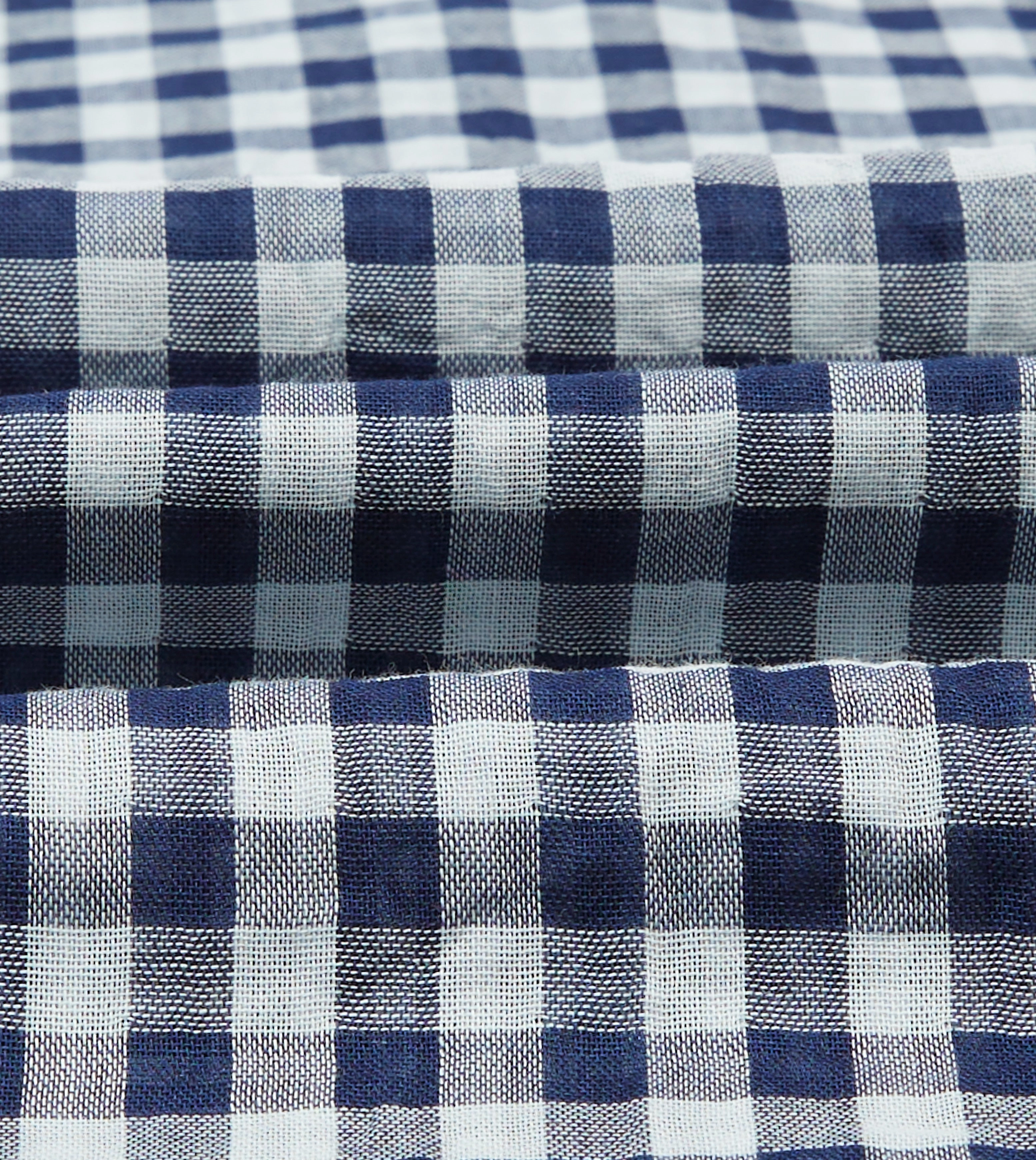 Summer Outfit Navy Gingham Cotton Reversible Smock