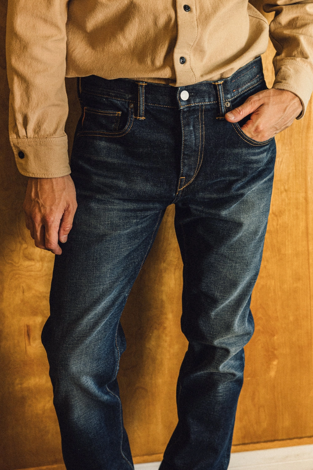 Lockstitch Construction The Scissors Slim tapered - Jett 14oz Selvedge