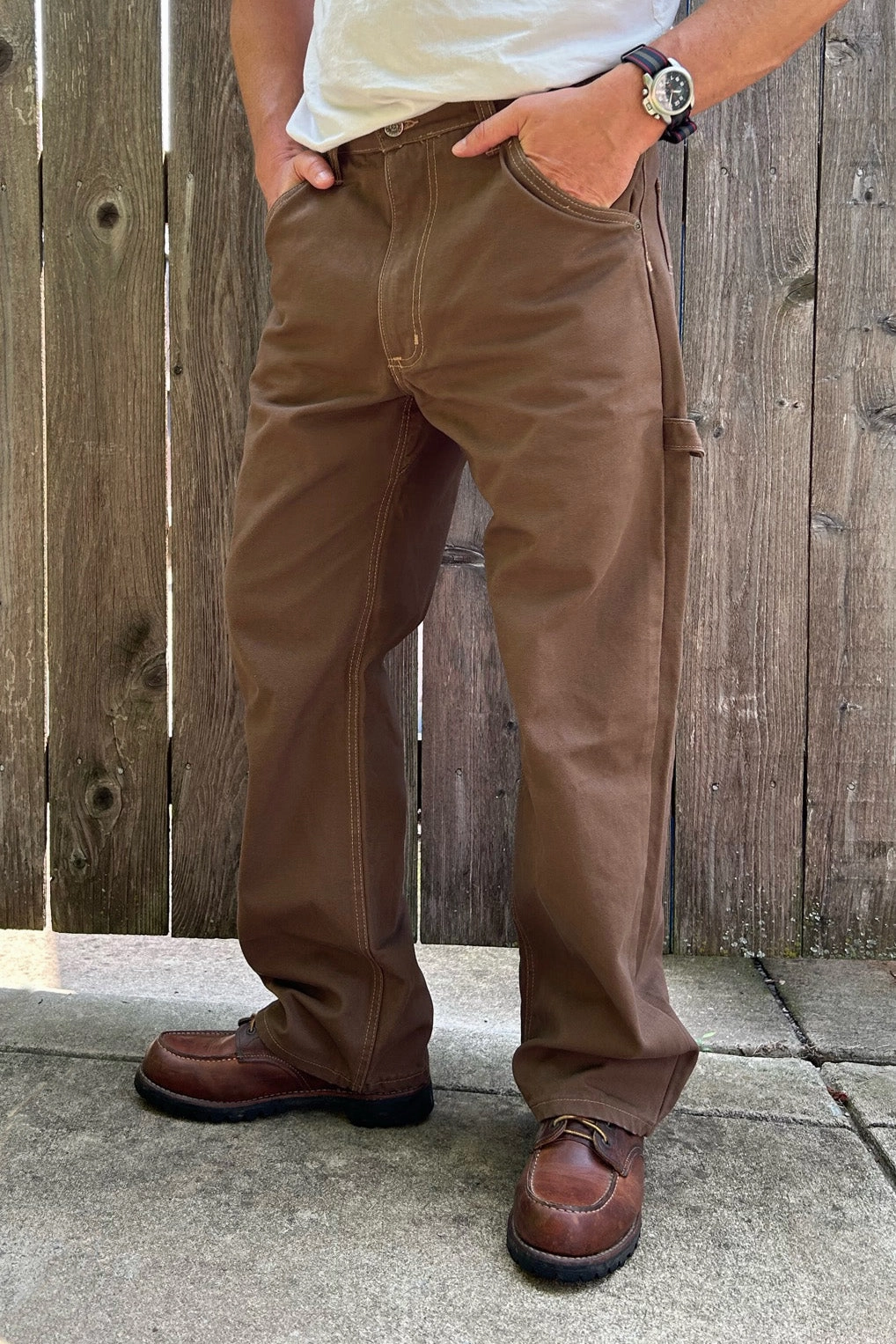 Canvas Carpenter Pant - Timber Brown Street Fashion Trend Setter Holiday Vibes
