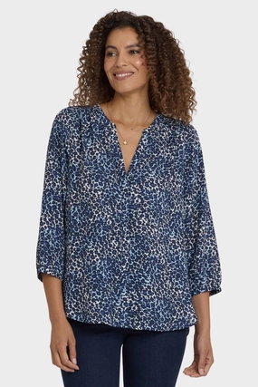 Pintuck Blouse - Indigo Cat Rooftop Bar