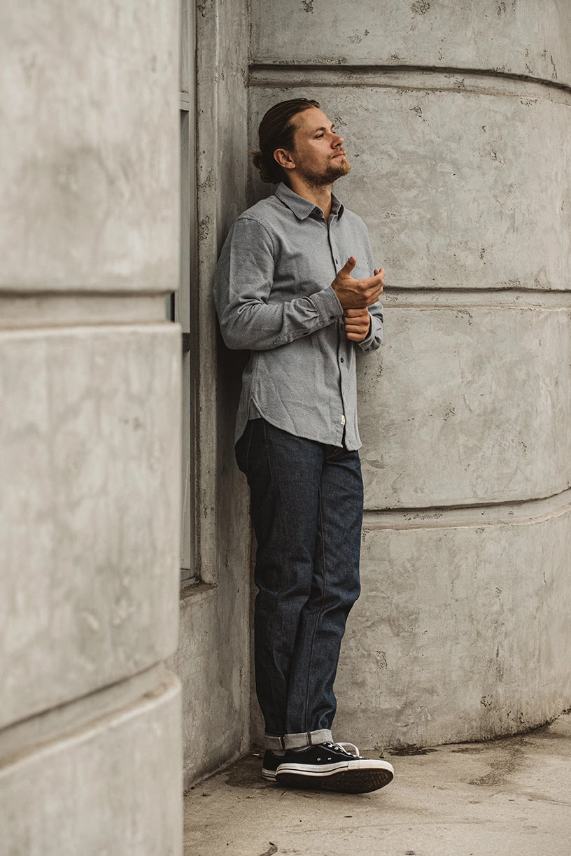 The Pen Slim Natural Slub Indigo - Raw 12.5oz Selvedge Total Comfort Outdoor Enthusiast Premium Home Comfort