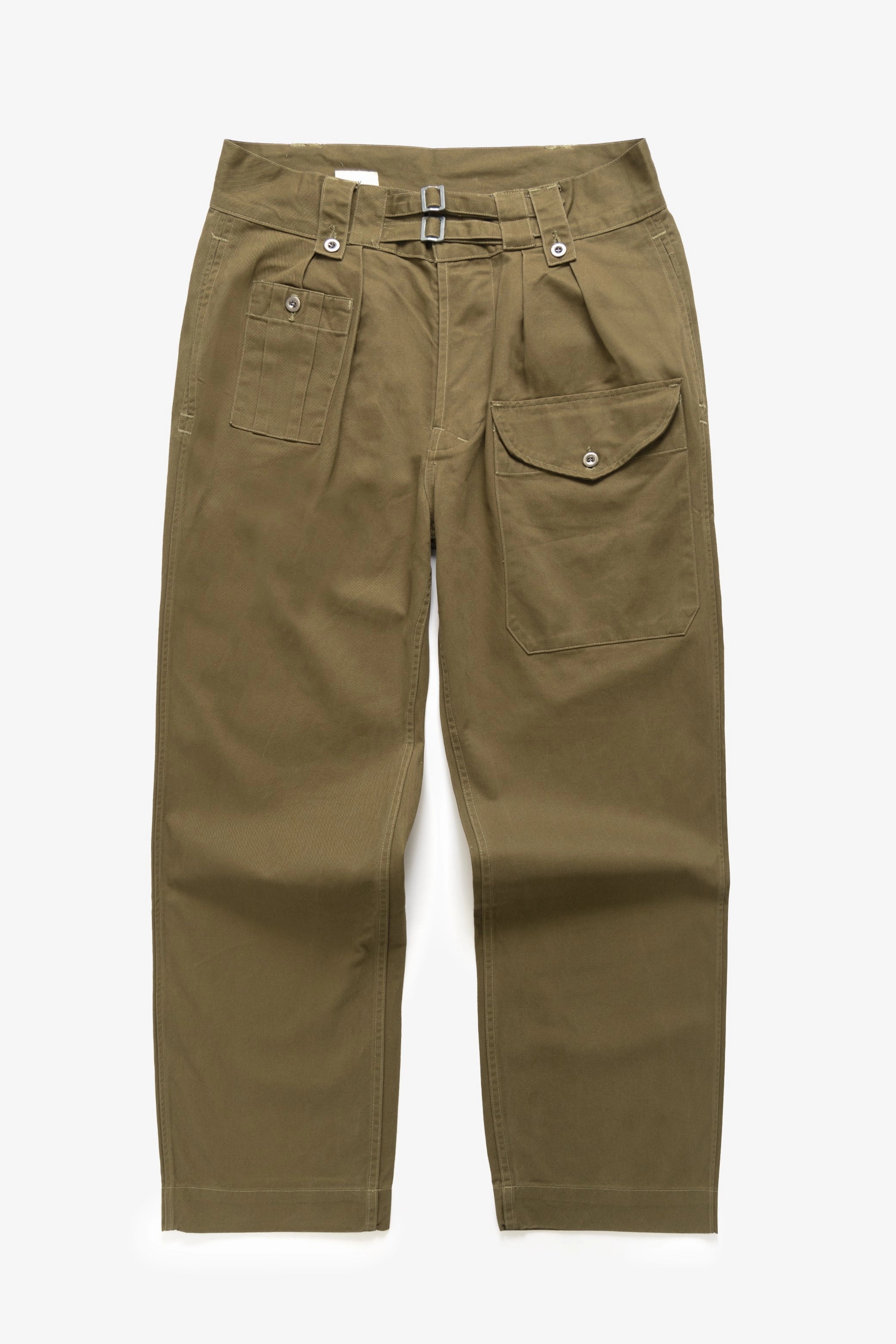 Non Stock MFG - British Military Pant - Olive Classic Cut Double Layered Hem