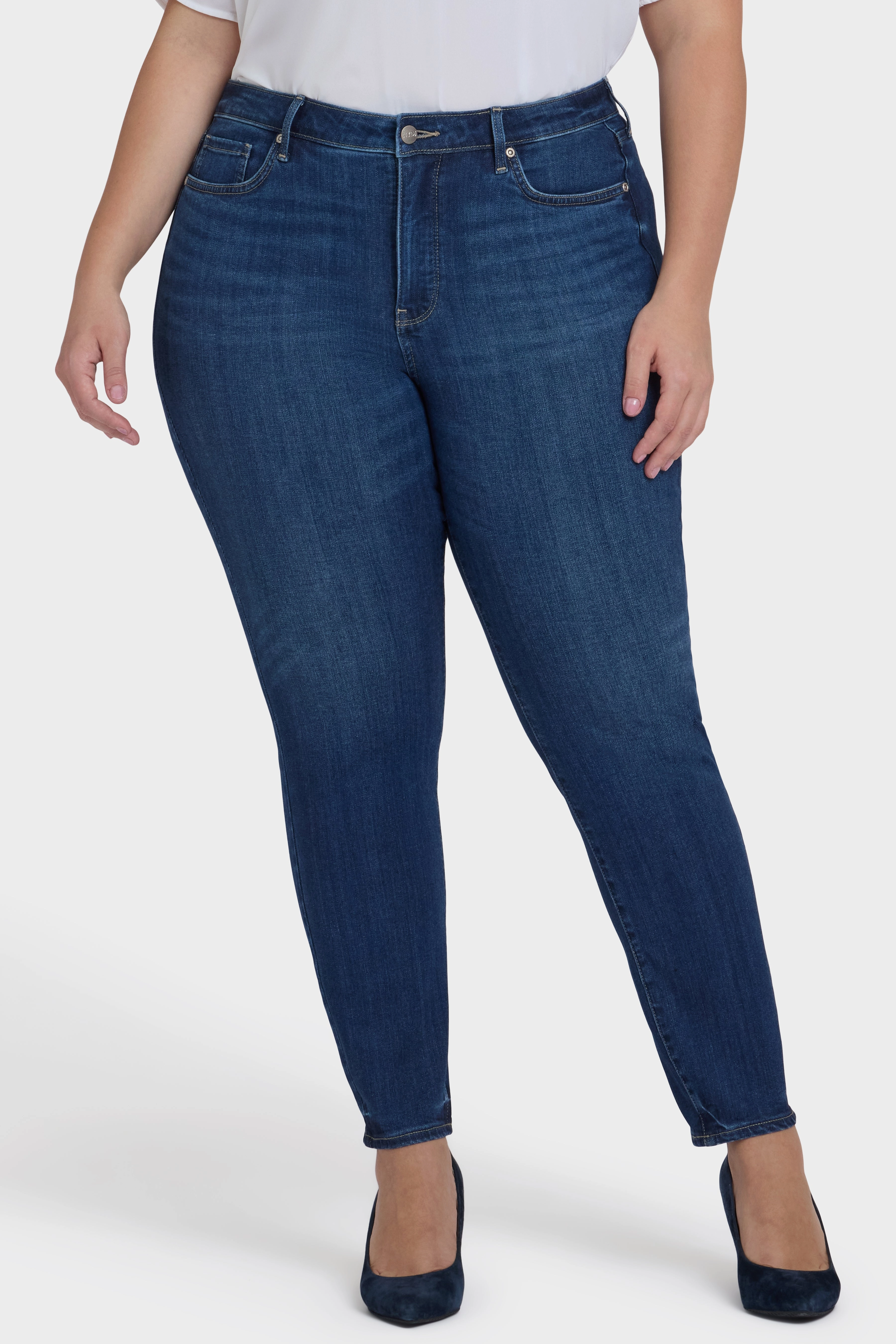 Ami Skinny Jeans In Plus Size - Vintage Lapis Quick Dry Technology Non Fading Technology