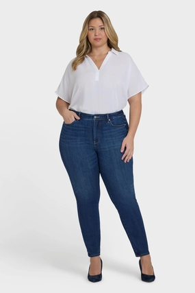 Casual Dressing Ami Skinny Jeans In Plus Size - Vintage Lapis