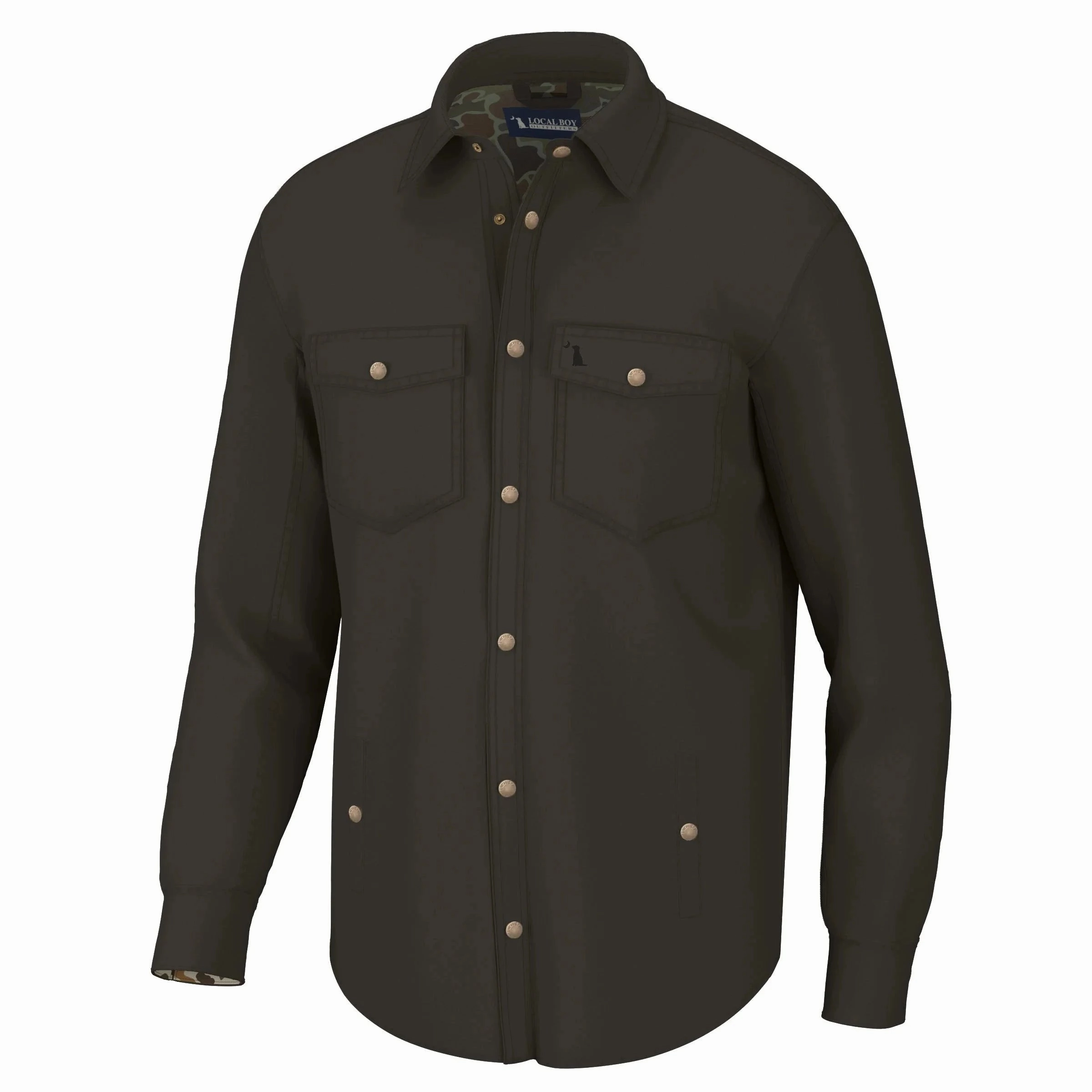 Local Boy Men's Sportsman's Shacket Refined Casual