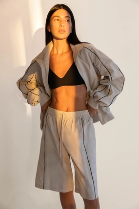 NYLON TRACK SHORT surfing attire WideLegOpening