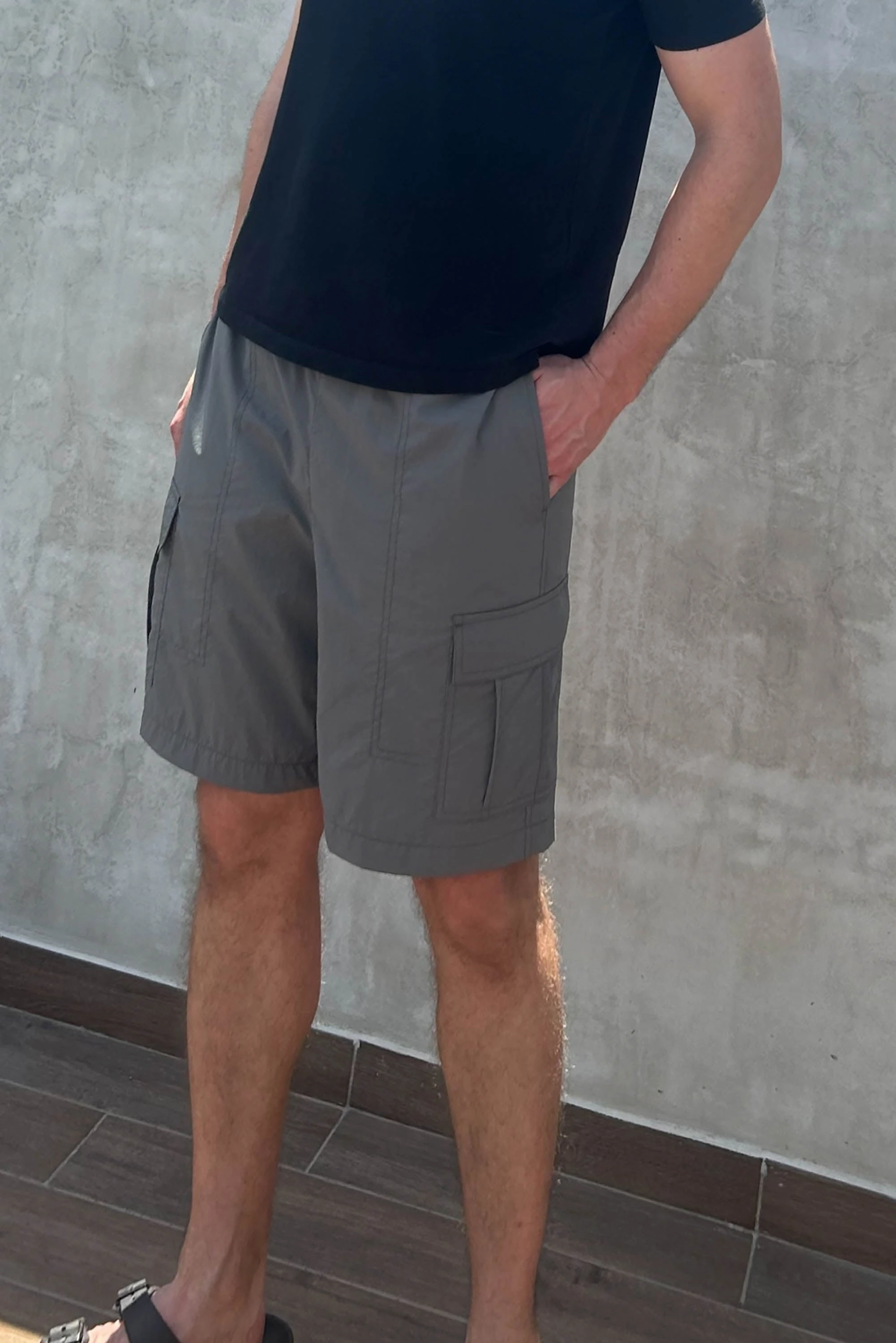 MultiPocket Design NYLON TRACK SHORT