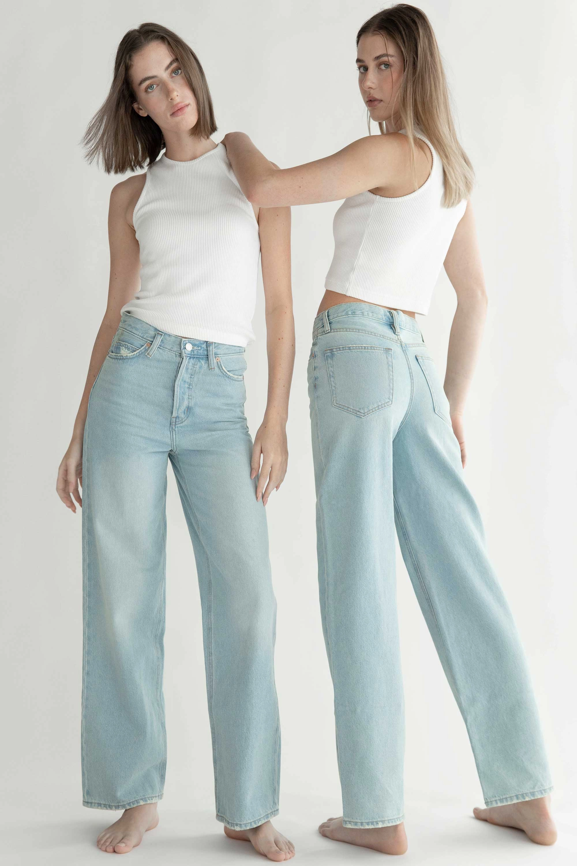 OAK 96 EXTRA BAGGY MID-RISE JEAN Slim wear NonBindingWaistline