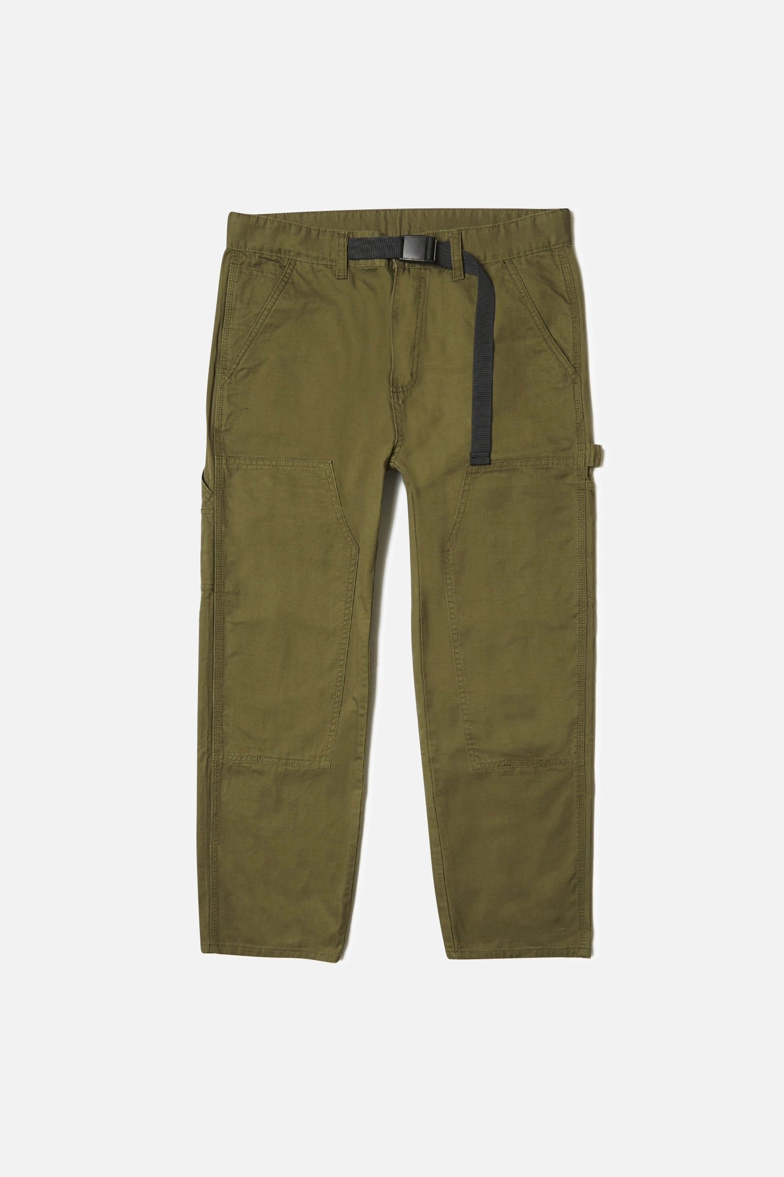 Blacksmith - Double Knee Carpenter Pants - Olive Flexible Motion Movement Flex