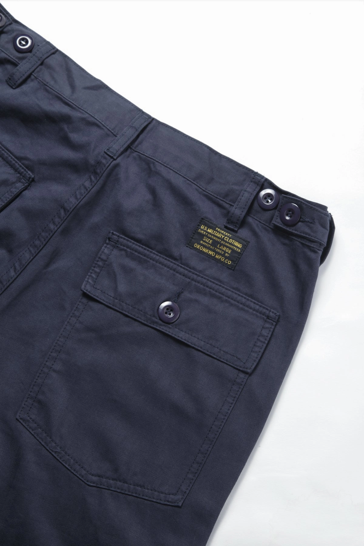 Seamless Design Okonkwo MFG - OG107 Fatigue Pants - Navy Herringbone