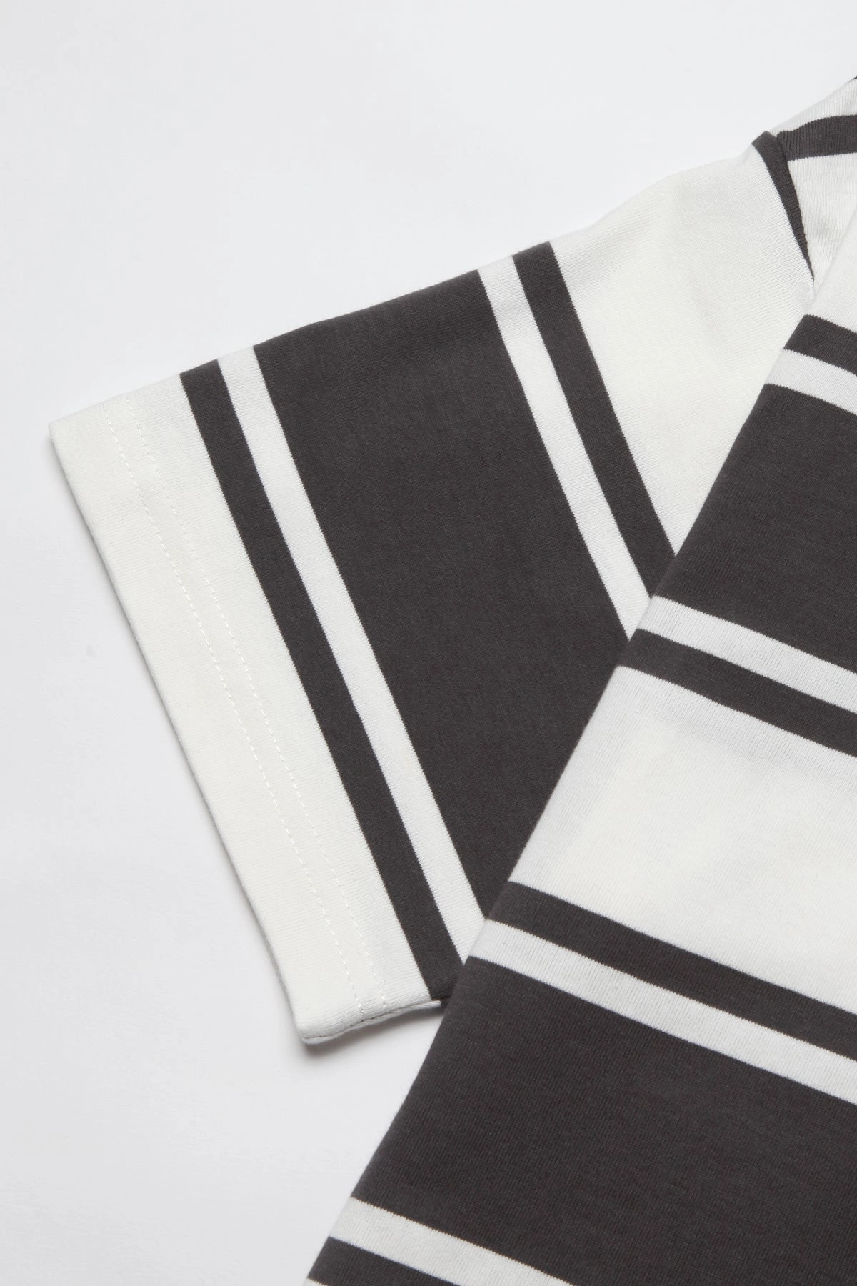 Ultimate Wear Okonkwo MFG - Short Sleeve Striped Tee - Grey/White