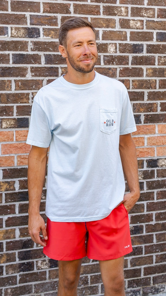 Old Row Good Boy's Club Jeep USA Pocket Tee Roomy Waist Workout Gear