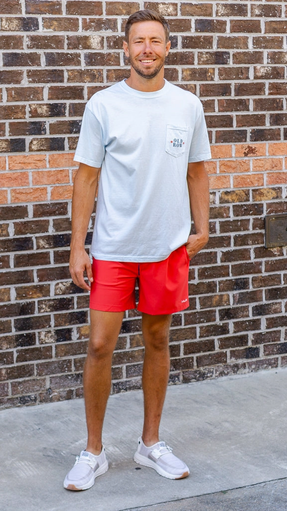 Light Casual Stylish and Fun Old Row Good Boy's Club Jeep USA Pocket Tee