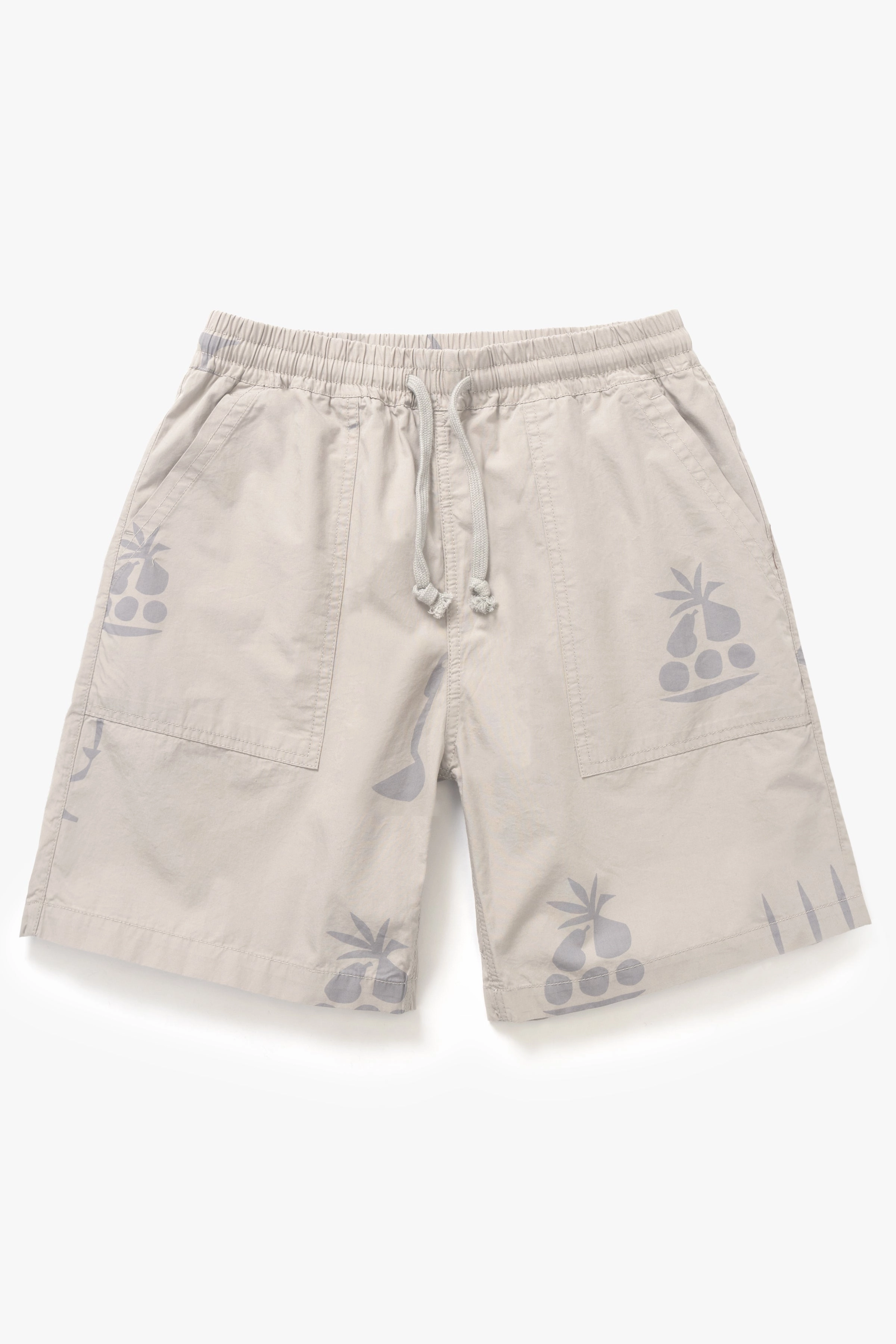 Service Works - Nourish Printed Chef Shorts - Stone Sporty Vibe Wear Glide On Waist System