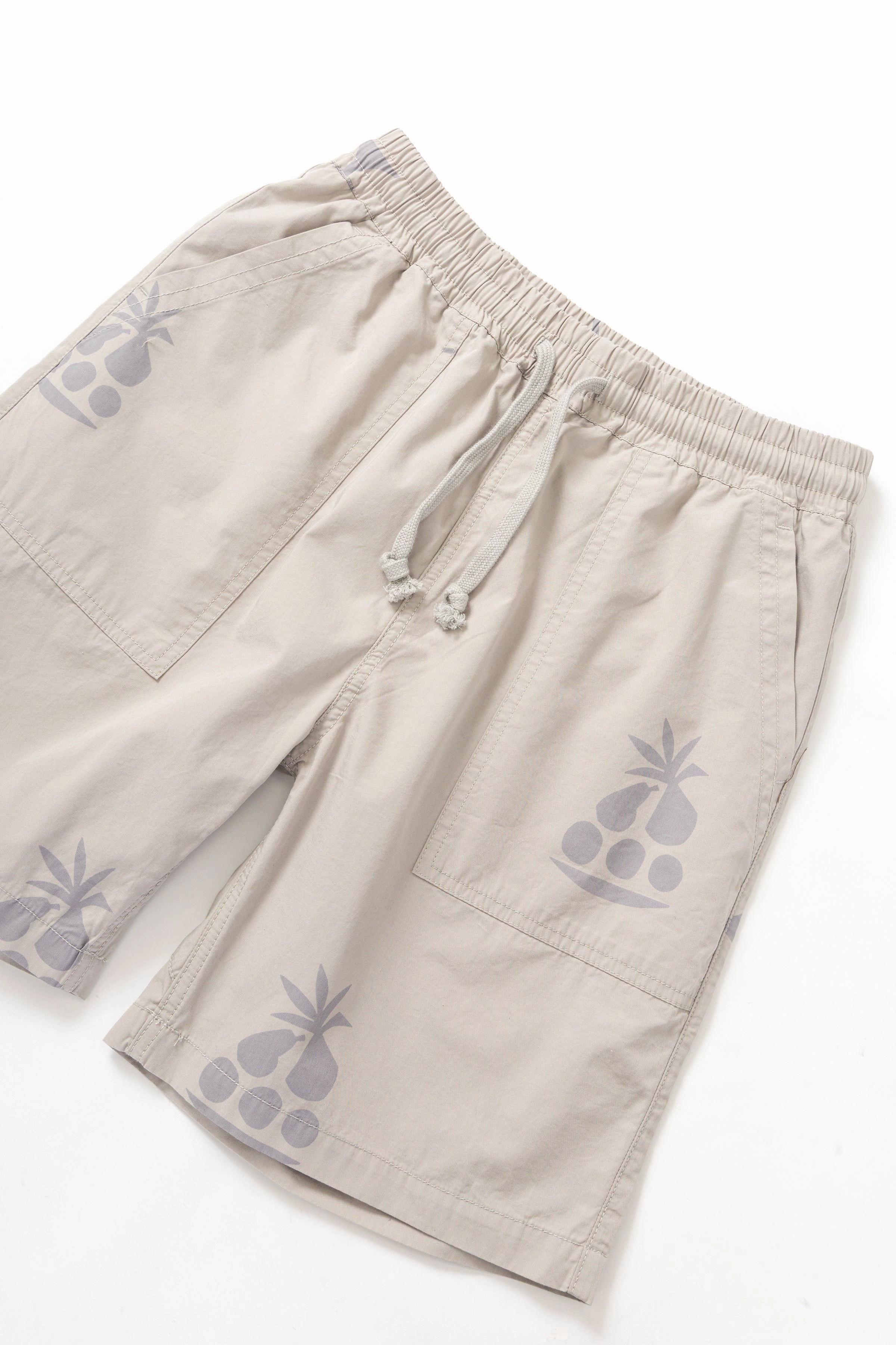 Service Works - Nourish Printed Chef Shorts - Stone low waisted