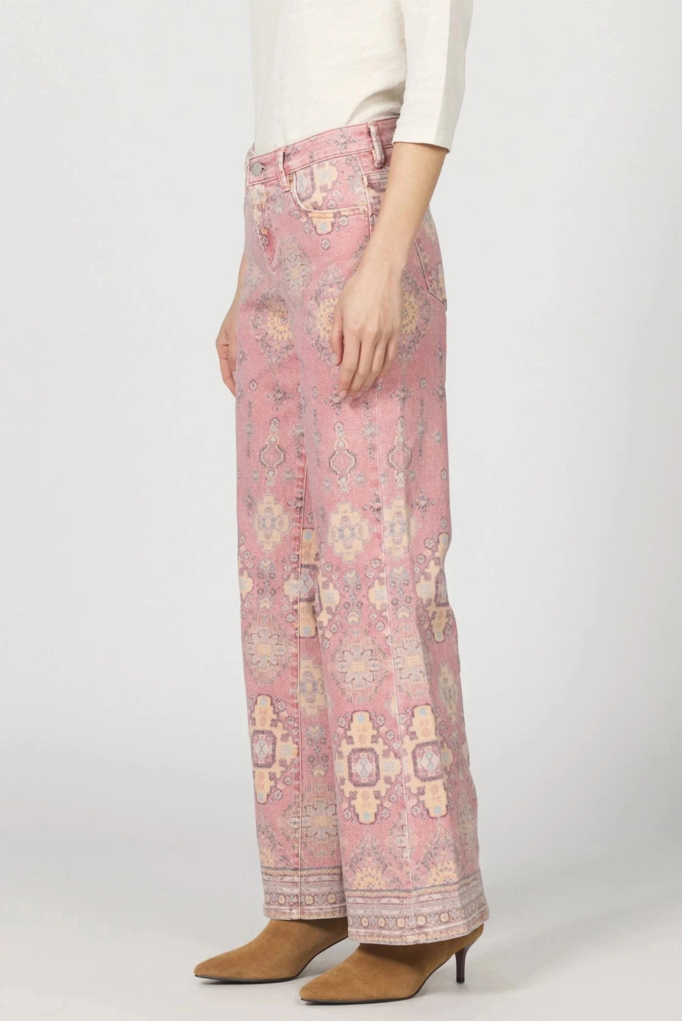 Dear John Micah Novelty Wide Leg Jean Trend Design Easy Care