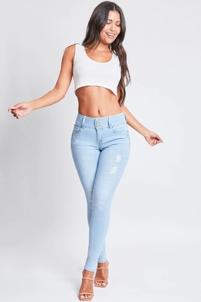 Women's Sustainable Essential Distressed Skinny Jean Everyday Style