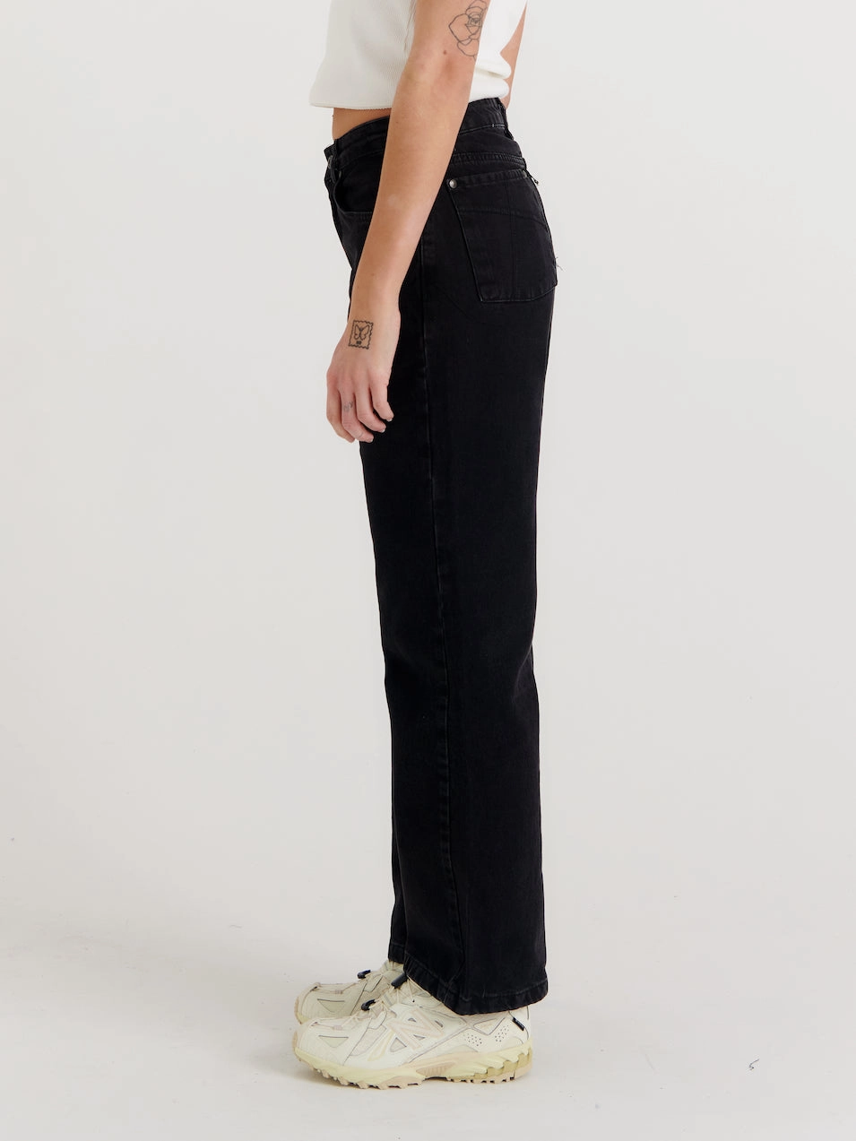 Organic Dad Jeans Charcoal Weekend Style Casual Parent Style