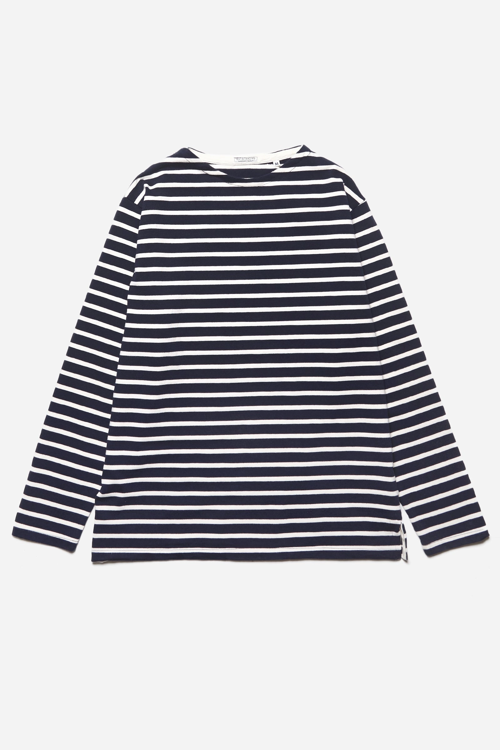 Outstanding & Co. - Boatneck Breton Stripe Top - Navy All-day style