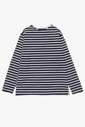 Outstanding & Co. - Boatneck Breton Stripe Top - Navy All-day style