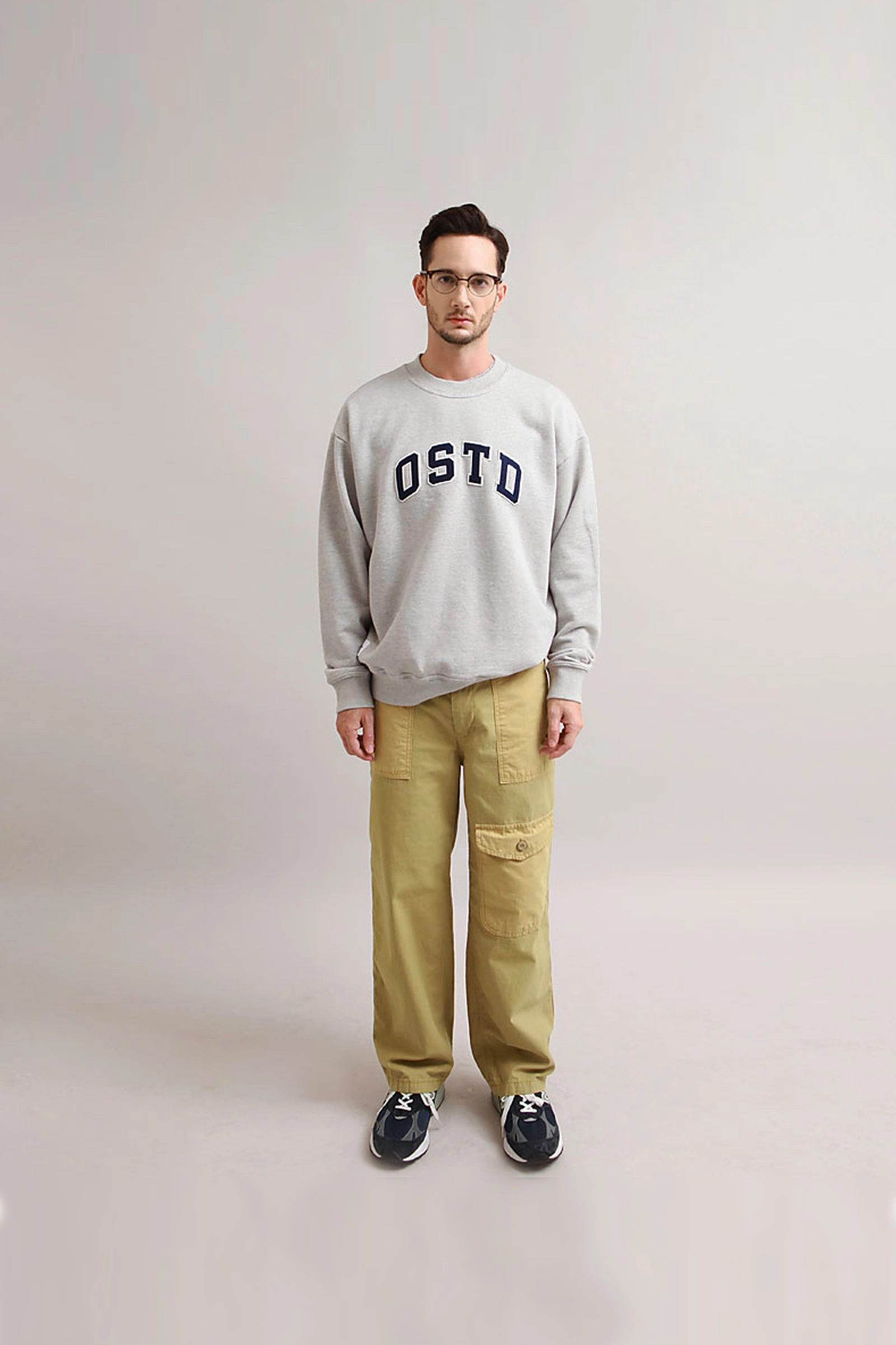 Outstanding & Co. - OSTD Collegiate Sweatshirt - Grey Eco Conscious Processing Chilly Knitwear