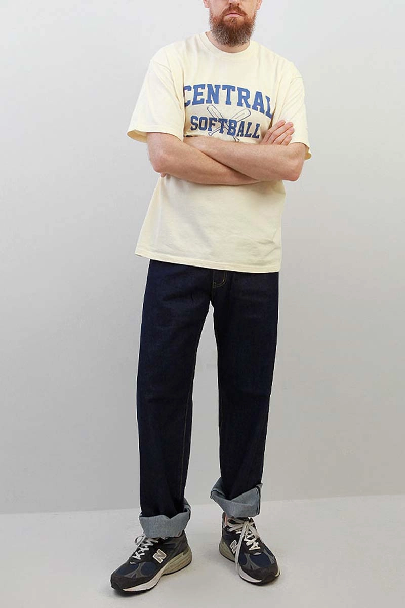 Outstanding & Co. - Tapered Washed Jeans - Indigo Active Comfort