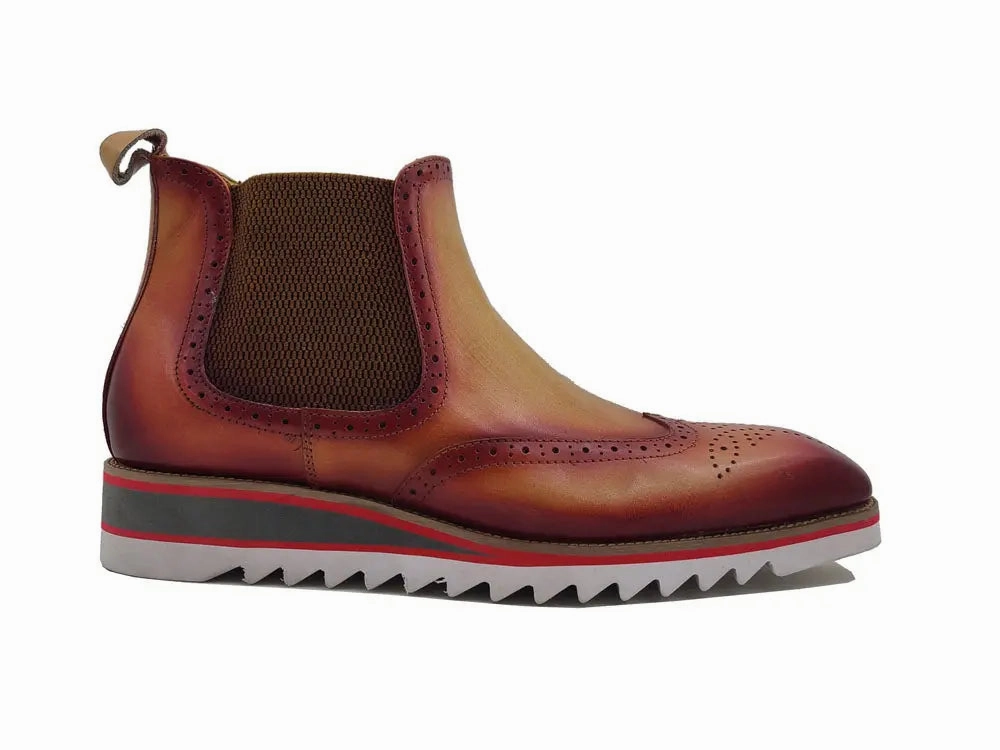 Moisture   Wicking Dressy look Leather Chelsea Boot With Lightweight Sole