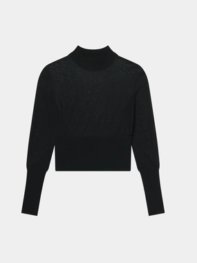 The Sleek Sweater -- Black Breathable Stretch Fit Odor Resistant