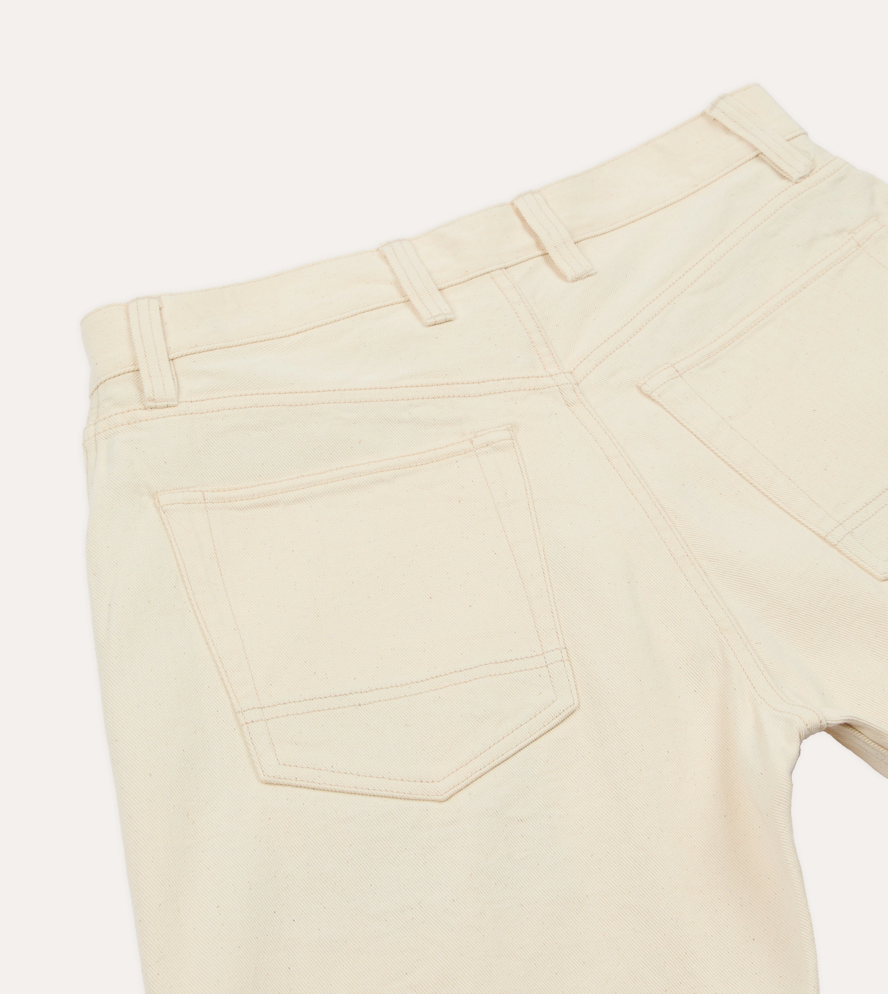 Baby shower gift Ecru 12.7oz Selvedge Denim Five-Pocket Shorts