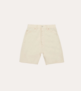 Ecru 12.7oz Selvedge Denim Five-Pocket Shorts Minimal Fit