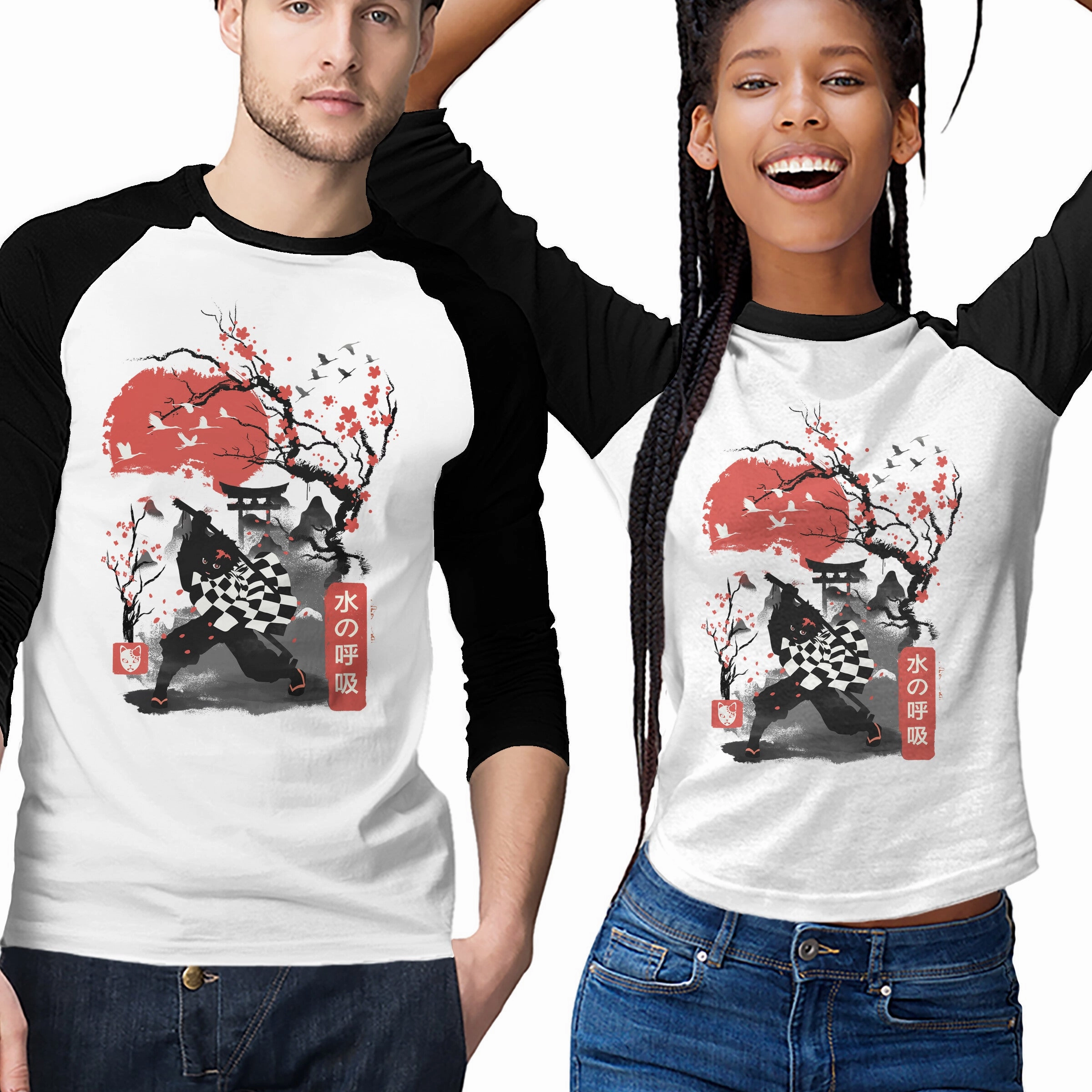 Cherry Blossom Tanjiro V neck