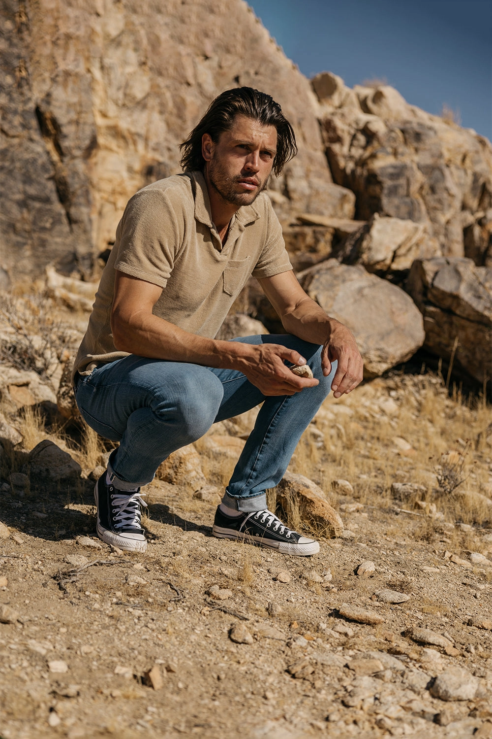 Modern Earthy Eco Certified Textile Standards The Pen Slim - Dennis 10.5oz Selvedge