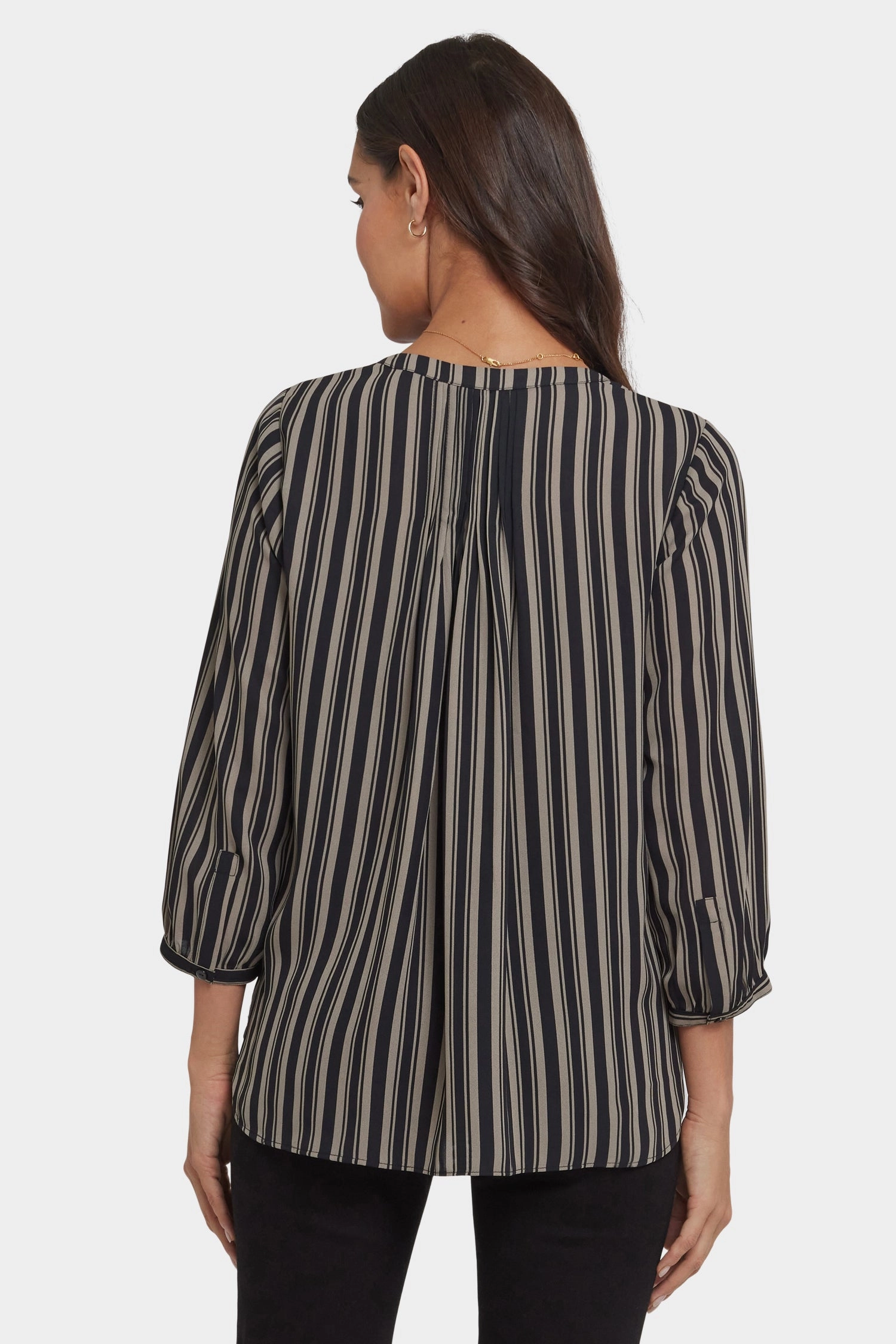 Pintuck Blouse - Benoit Stripe Smooth Stitch Pattern