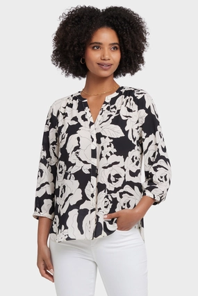 Essential Layer Pintuck Blouse - La Solana