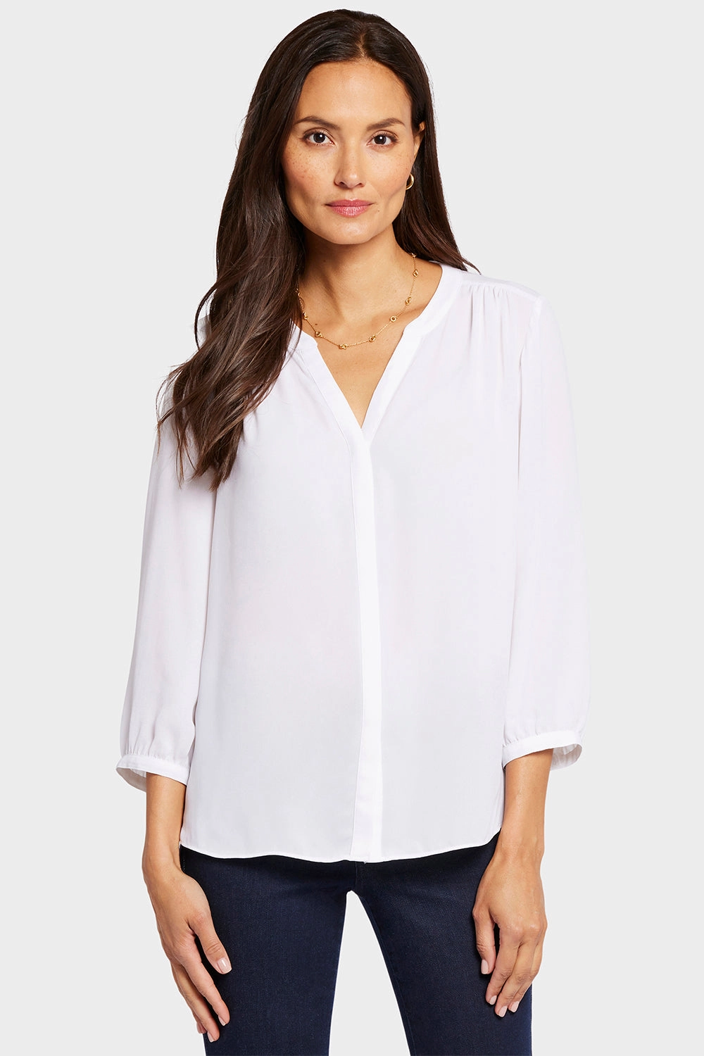 Pintuck Blouse - Optic White birthday party