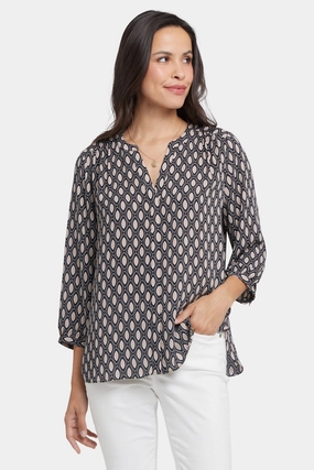 Comfy Wear Pintuck Blouse - Roca Lissa