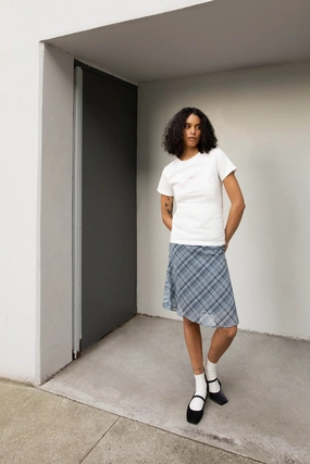 PLAID MIDI SKIRT Midi length Wardrobe Classic