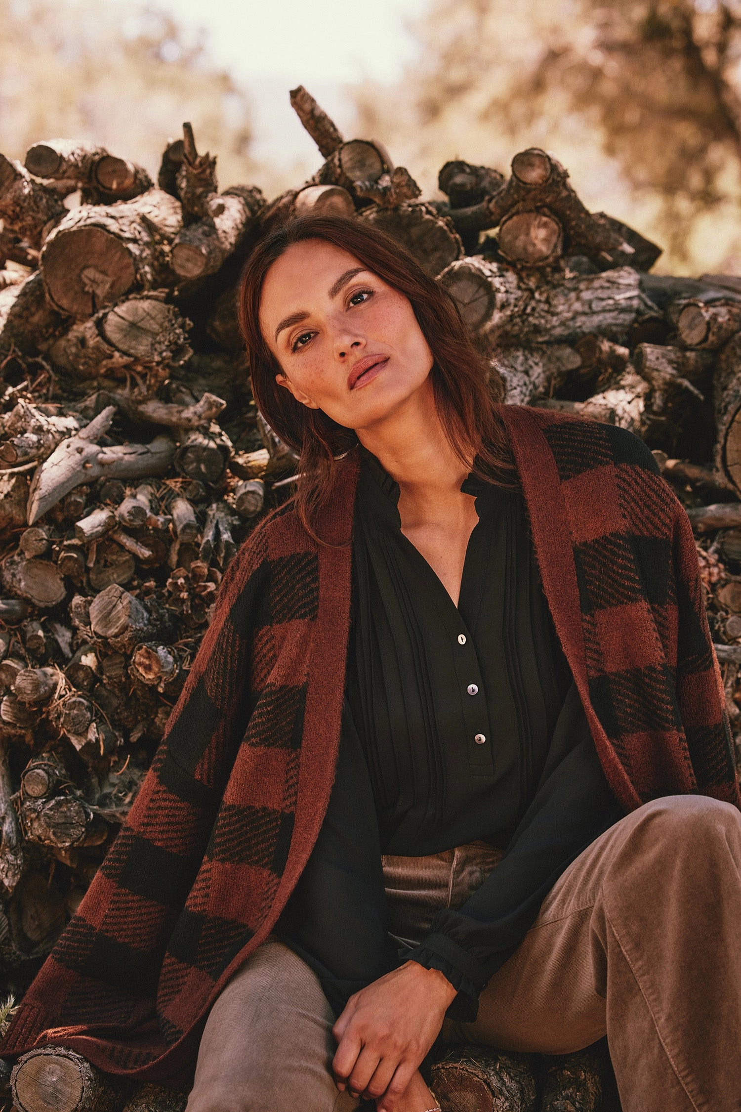 Pleated Front Tunic - Black Weekend Vibes Comfy Wear