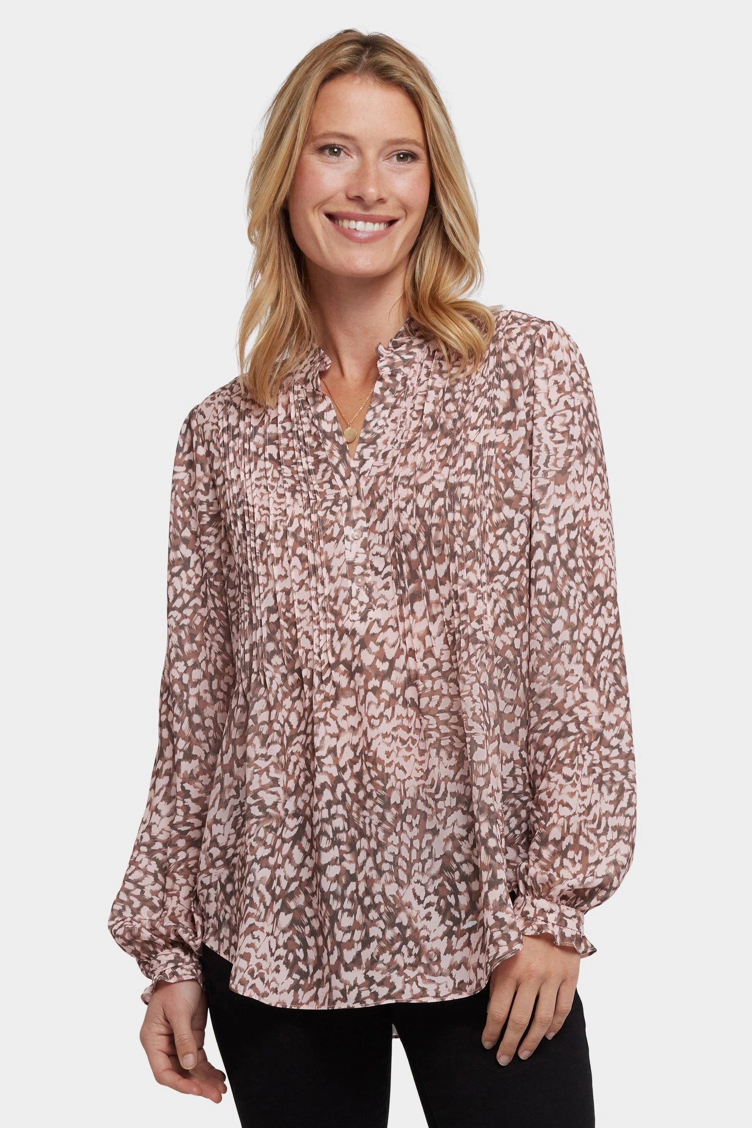 Pleated Front Tunic - Delacroix Eco-Friendly Fabric Functional Fashion