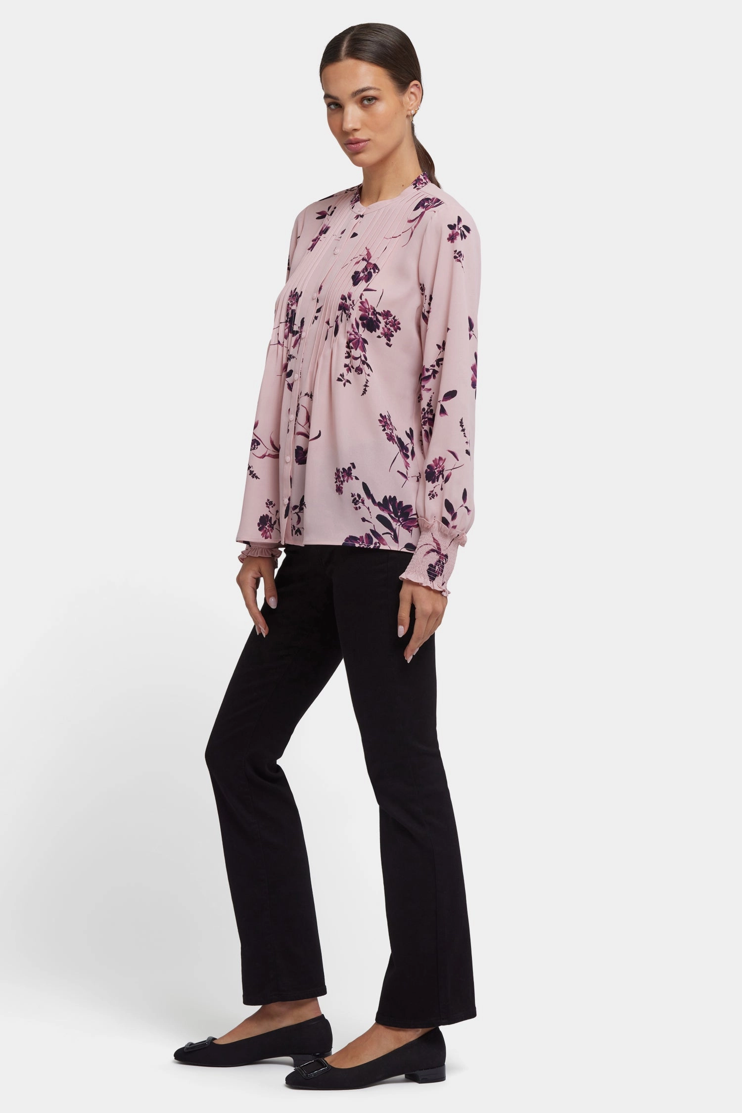 Pleated Peasant Blouse - Petit Palais Limited Edition Durable Texture