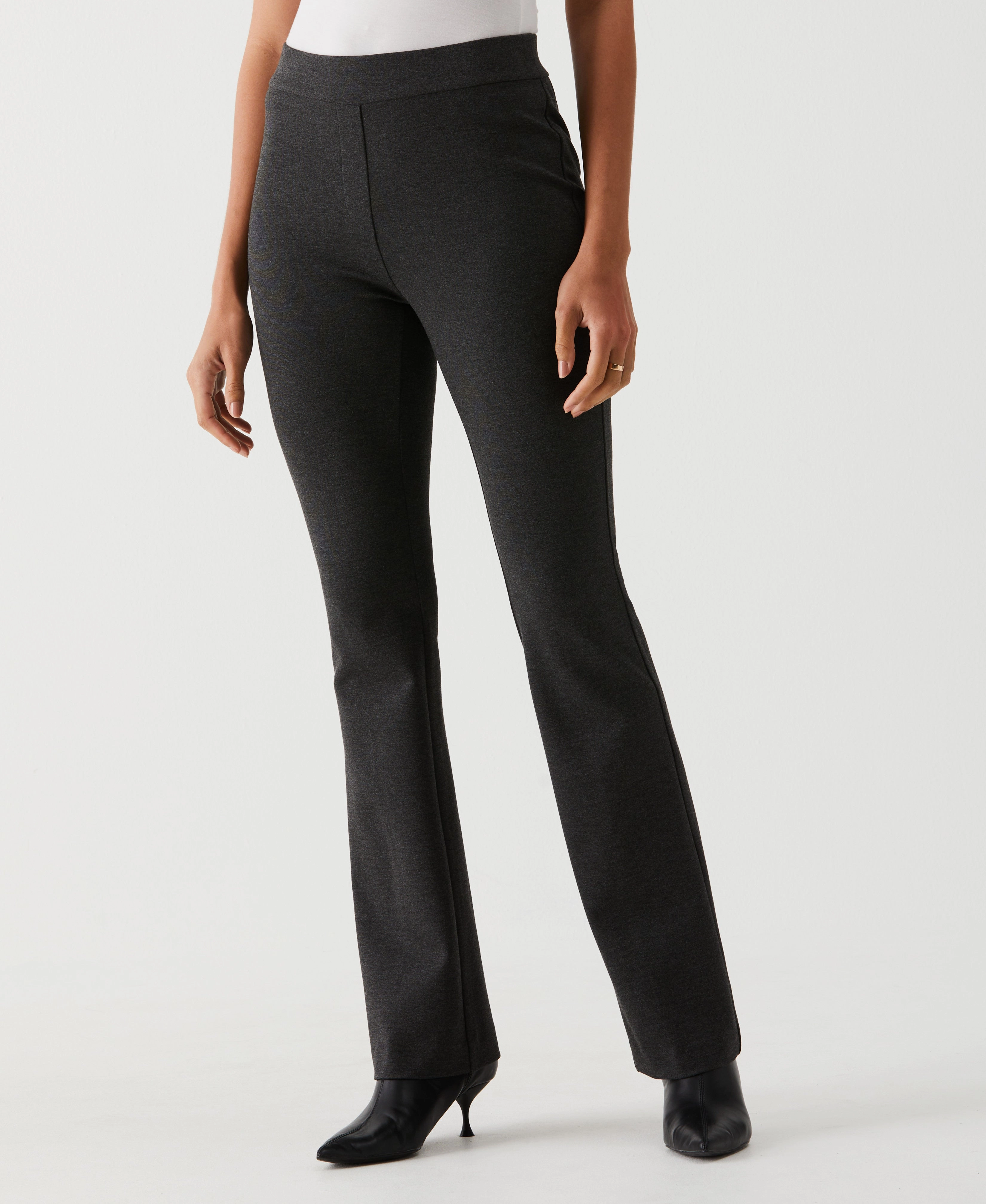 Classic Layer Ponte Knit Short Length Bootcut Pull-On Pant