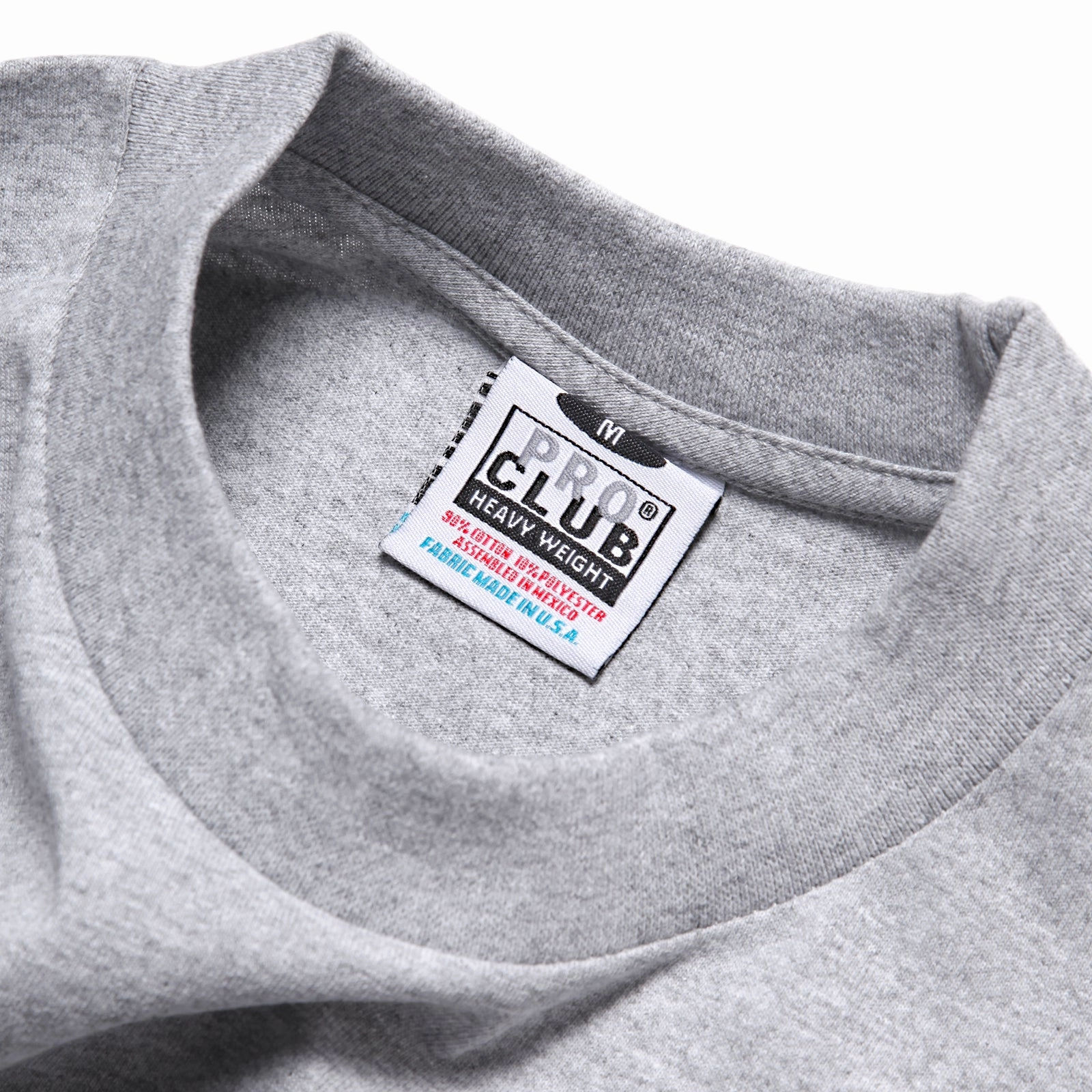 Stylish Comfort Pro Club - Heavyweight Long Sleeve T-Shirt - Heather Grey