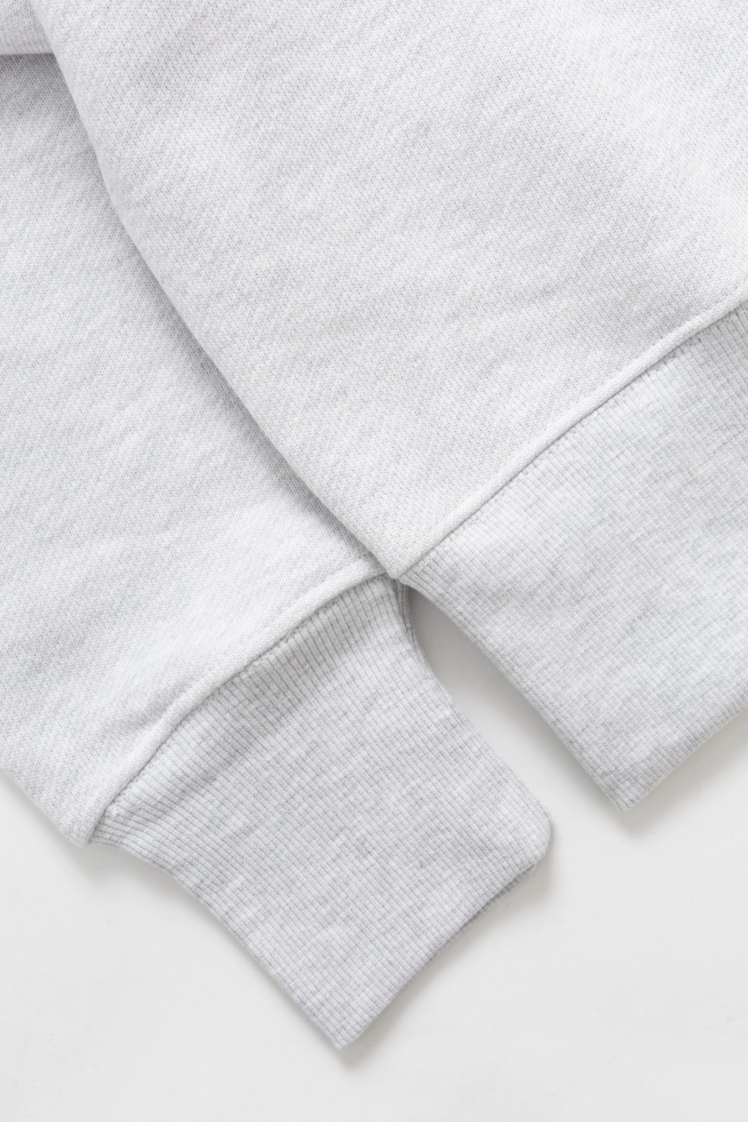 Active Layer Textured Knit Power Goods - Loopback Crewneck - Ash