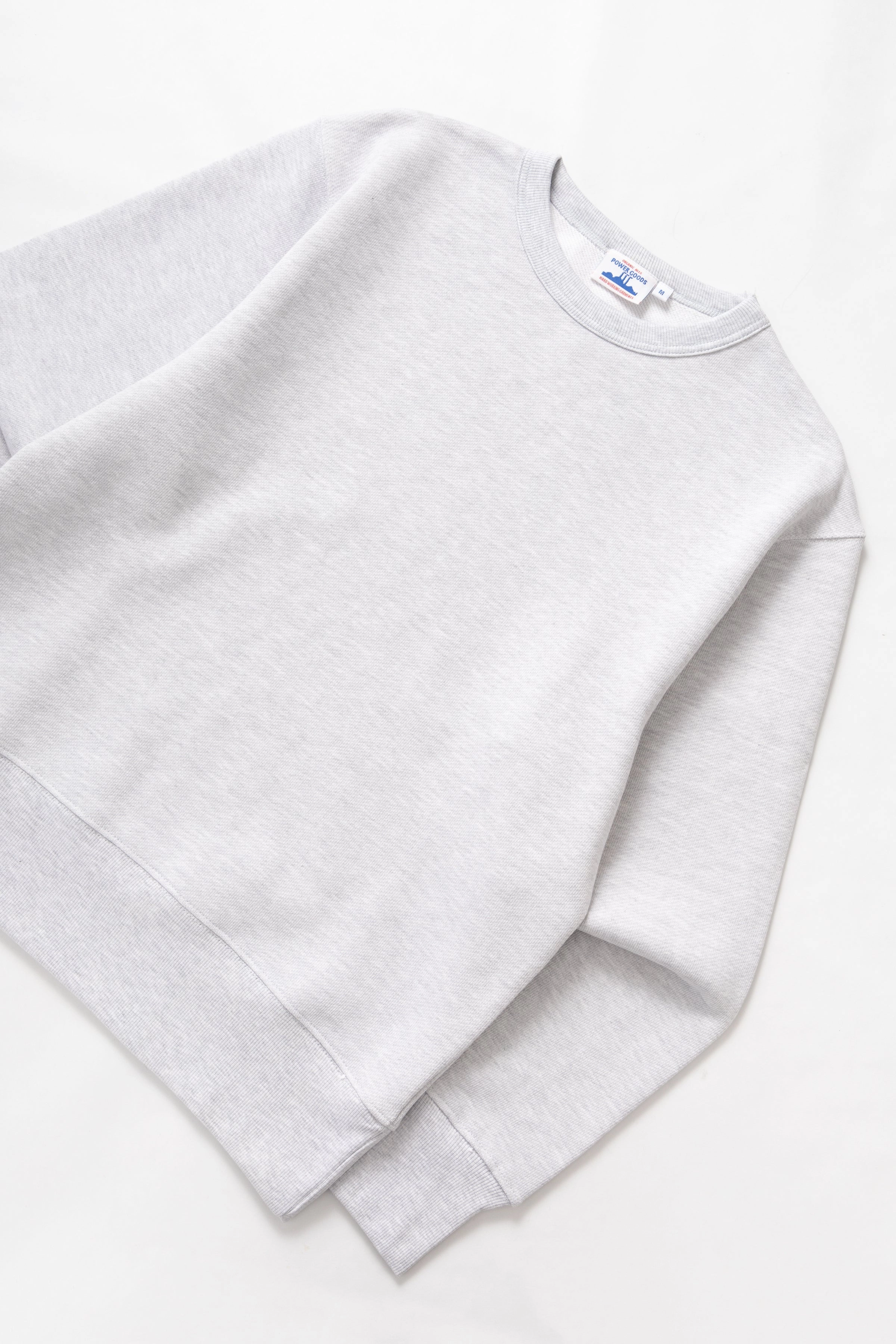 Temperature Regulating Power Goods - Loopback Crewneck - Ash