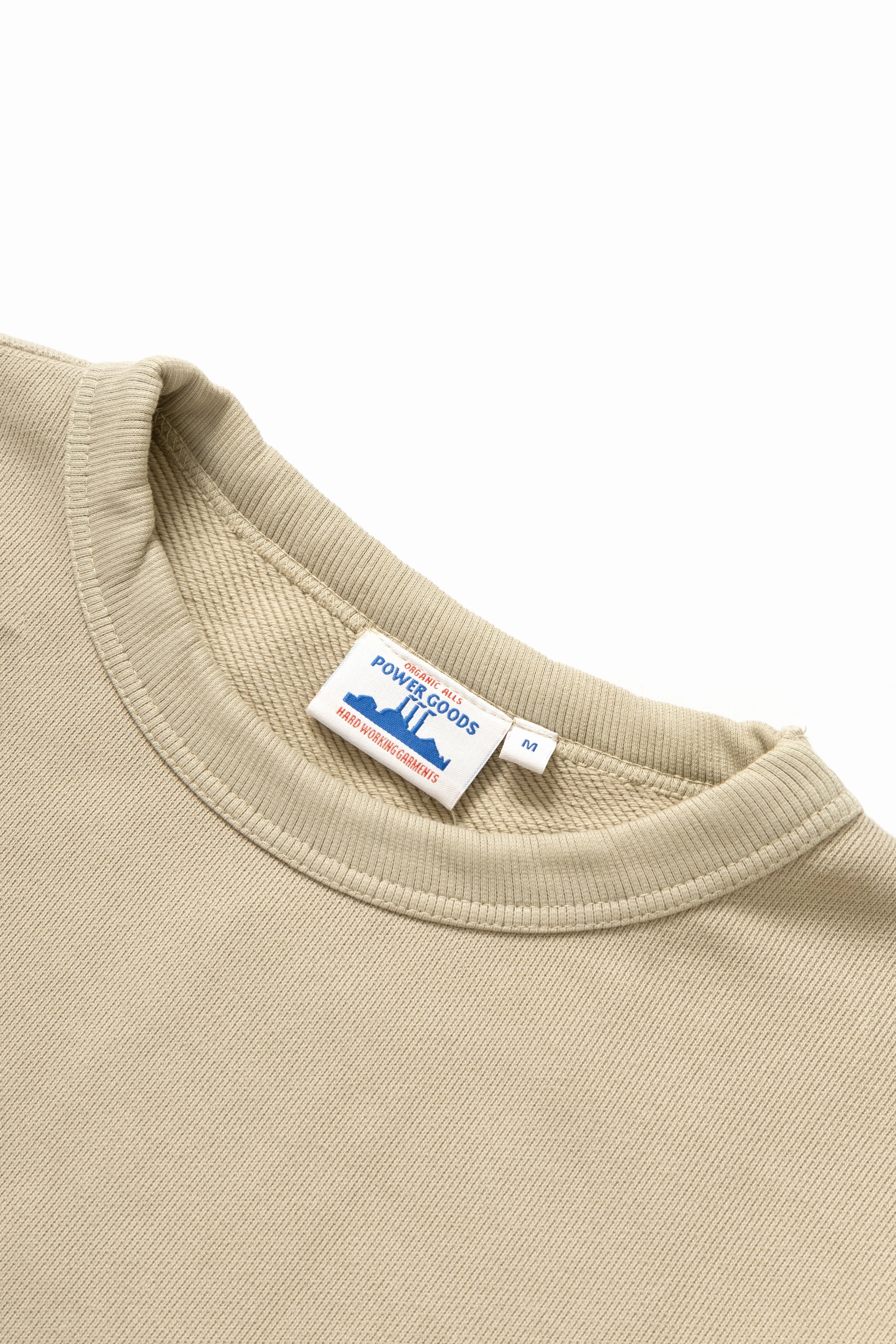 Power Goods - Loopback Crewneck - Bone Comfort Knitwear Modern Knit