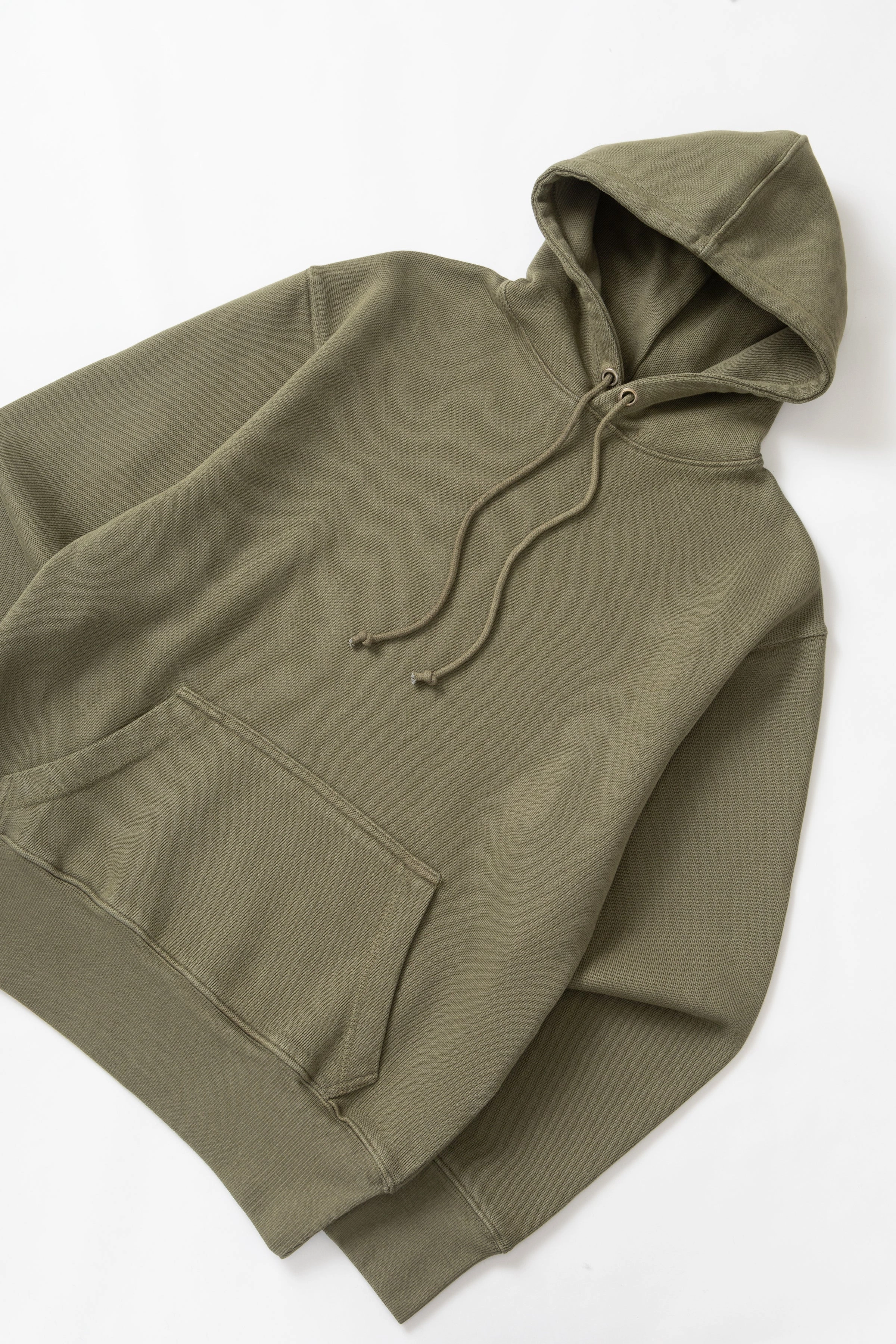 Power Goods - Loopback Hoodie - Olive Functional Knit Fashion Forward